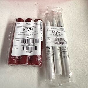 NYX Professional Makeup Lip and Eye Pencil BUNDLE Set (6)